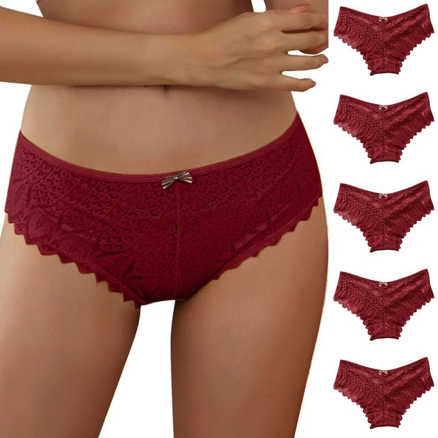 Ketyyh-chn99 Culottes pour Femmes, Confort Frais, Culotte en Coton, Rouge, TG