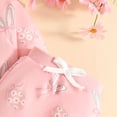 thumbnail image 6 of Xyant Toddler Baby Girl Easter Outfit Long Sleeve Bunny Graphic Crewneck Sweatshirt + Joggers Pants Set Infant Winter Spring Clothes (Pink,2-3 Years）, 6 of 7