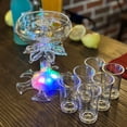 thumbnail image 5 of White Acrylic Wine & Liquor Dispenser Set with 6 Glasses, Wine Rack, Efficient 2nd Gen Division Module, Light & Electrode System, Includes Brush & Opener – Compact 352g, Durable, Sleek Design for, 5 of 5
