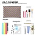 thumbnail image 3 of Rocae Mardi Gras Plaid for Cosmetic Bags for Women Paper Reusable Cosmetic Bag Travel Toiletry Organizer Capacity Multipurpose Zipper Pouch, 3 of 8