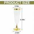 thumbnail image 4 of ACDANC 6Pcs Champagne Flutes Plastic 5 oz Party Cups Disposable Clear Cups for Party Wedding Decoration Mix4, 4 of 7
