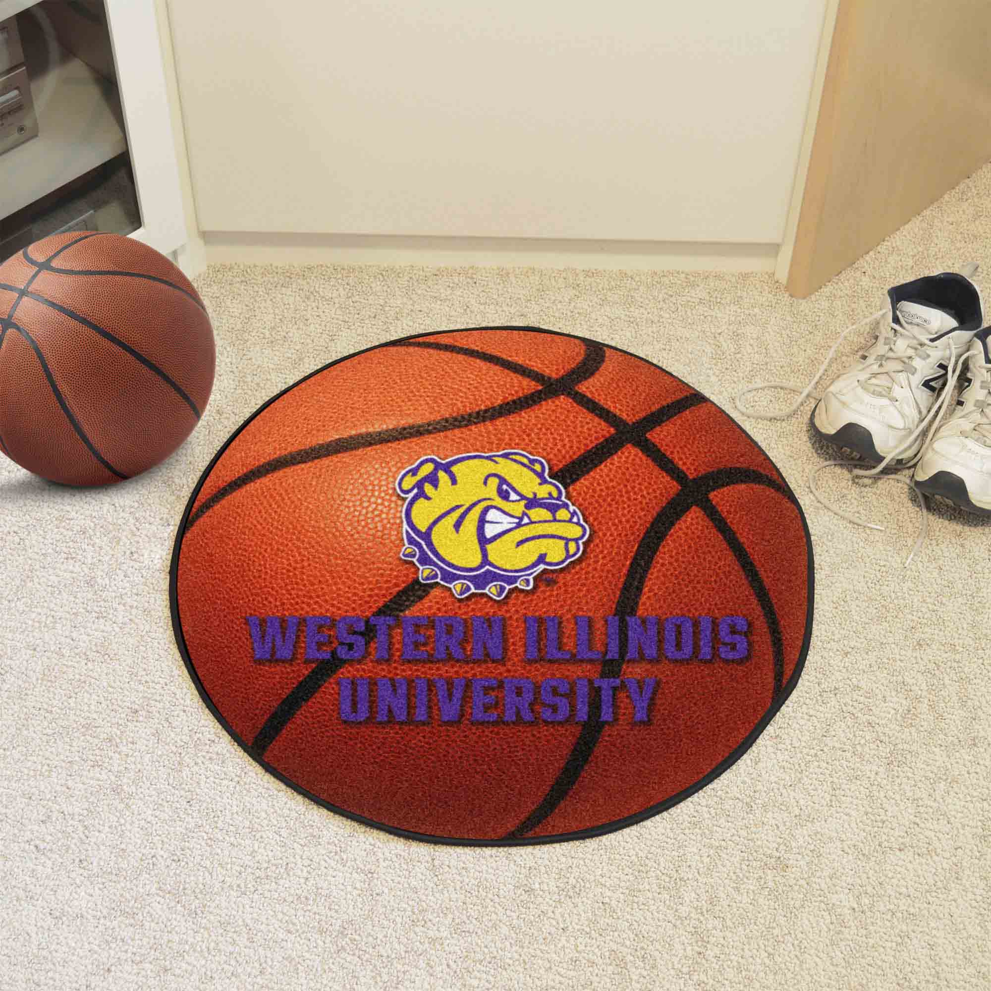 Western Illinois Basketball Mat 27" diameter - image 2 of 2