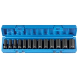 Semi Deep Socket - 13 Piece 3/8