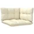 thumbnail image 2 of vidaXL 2-Seater Garden Sofa with Cream Cushions Solid Pinewood, 2 of 4