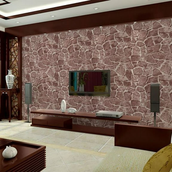 3D Brick Stone Rustic Effect Self-adhesive Wall Sticker Home Decor