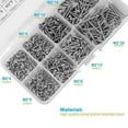 800pcs/Set M2 Stainless Steel SelfTapping Screws Flat Head Assorted