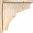 thumbnail image 3 of 7 1/2"W x 14"D x 14"H Monterey Smooth Corbel w/Backplate, Douglas Fir, 3 of 9