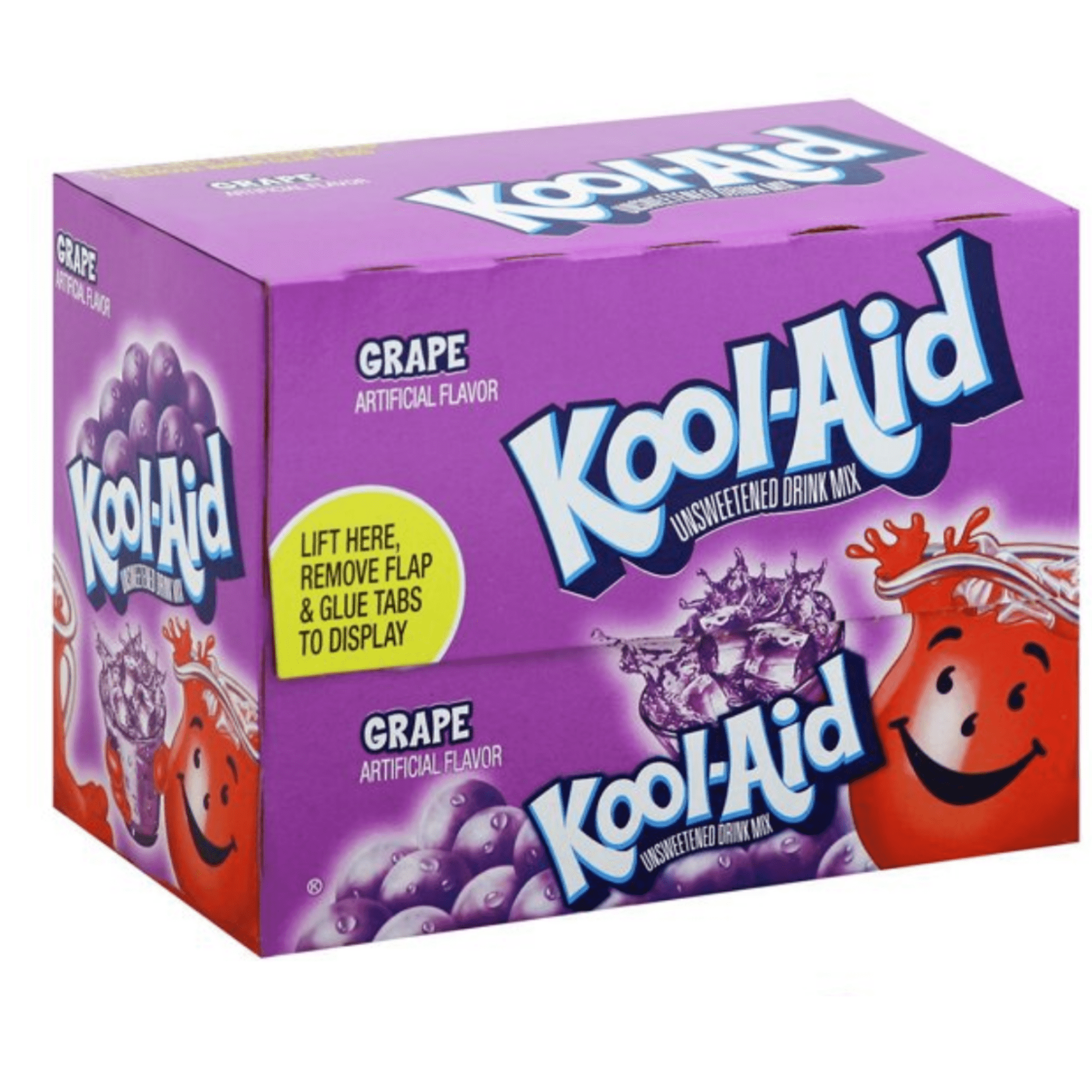Kool Aid Variety Case FLAVORS CHERRY,GRAPE,ORANGE and STRAWBERRY Beverage, Unsweetened 0.13 Ounce Bulk Wholesale 4 Box Case 192 Packets