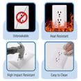 thumbnail image 3 of Cubiertas para Placas de Pared Bates Choice Dúplex Paquete de 10 Blancas, 3 of 7