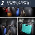 thumbnail image 2 of SHENMO Car Seat Headrest Hooks - Set of 4, Rear Seat Storage Hooks, 2 of 5