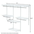 thumbnail image 2 of Patiojoy Wall Mounted Custom Closet Adjustable Hanging Storage Organizer Rack, 2 of 5