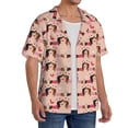 thumbnail image 2 of Fuzoiu Dachshund Couple Print Men's Casual Short,Men's Short Sleeve Shirt,Mens Casual Button Down Shirts,Cuban Collar Summer Shirt for Beach, Vacation, and Outdoor Activities-XX-Large, 2 of 5