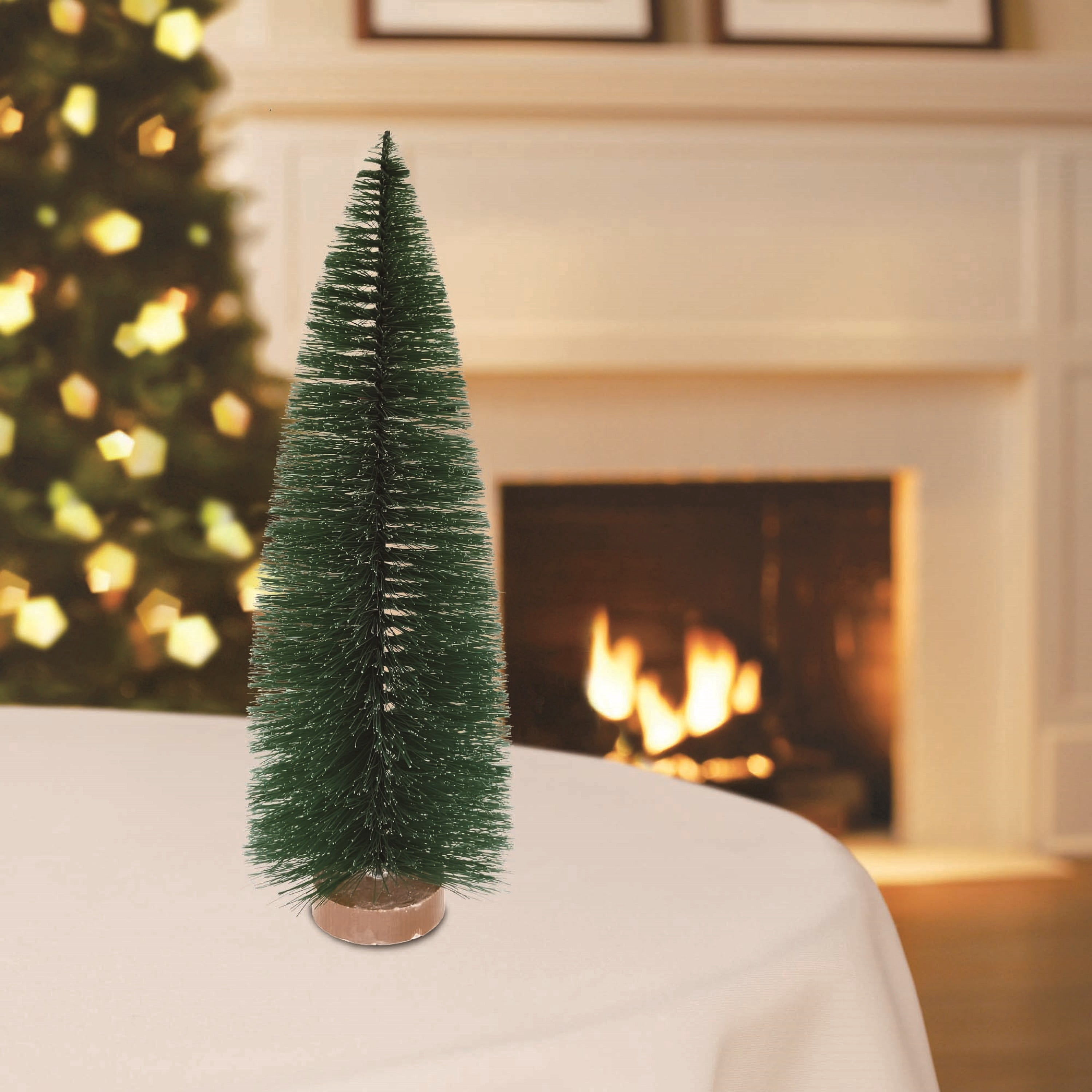 Christmas Village Pine Tree, Green, 13", by Holiday Time
