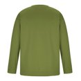 thumbnail image 5 of Iugvhana Mens Round Neck Sweatshirts Casual Solid Color Regular Fit Long Sleeve Pullover Fleece Sweatshirt Top Green M, 5 of 8