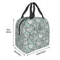thumbnail image 3 of Fuzoiu Hand Drawn Chickens Print Lunch Bag for Women & Men,Adult Insulated Lunch Box,Leakproof Cooler,Food Lunch Containers,Reusable Lunch Tote Bags for Work, Travel, Outdoor, 3 of 8
