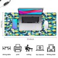 thumbnail image 5 of Long Mouse Pads for Desk,Blue Dinosaurs Camouflage Desk Mats on Top Of Desks, Desk Mouse Pad Extra Large with 3mm Non-Slip Base and Stitched Edge for Gaming,Work,Home 35.4"x15.7", 5 of 5