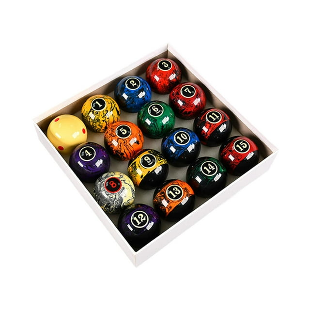 ZLight Équipement de Billard en Résine Ensemble Complet Comprend 15 Balles Numérotées et 1 Balle Blanche Performance de Jeu Professionnelle