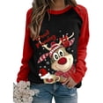 thumbnail image 2 of Sudadera con capucha De manga larga para Mujer, jersey De raglán, camisetas De Navidad, Ropa De invierno, nuevo, 2 of 4