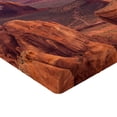 thumbnail image 2 of Ambesonne Nature Fitted Sheet, South American Scenery, Queen Size, Brown Blue, 2 of 3
