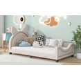 thumbnail image 4 of Euroco Bunny Shaped Twin Size Upholstery Daybed with Headboard for Kids, White, 4 of 9