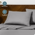 thumbnail image 6 of Bare Home Pillowcase Set - Envelope Closure - Premium 1800 Collection - Double Brushed - Ultra Soft - King Size 20x40, Light Gray, 2 Count, 6 of 8