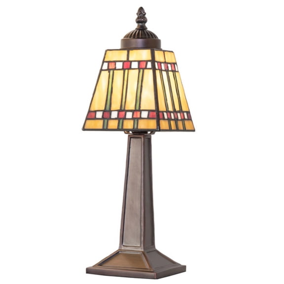 Meyda Tiffany 262806 Prairie Corn 15" Tall Buffet Table Lamp - MultiColor