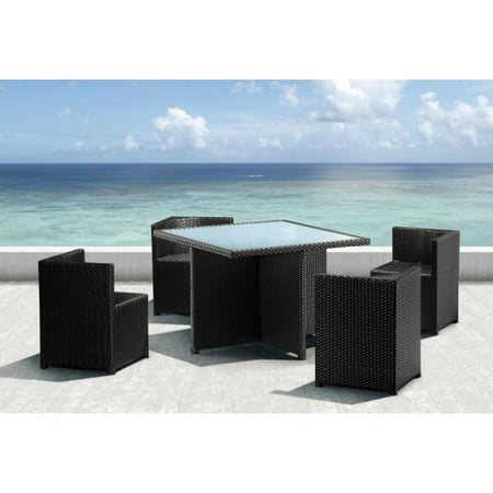 Zuo 701148 Turtle Collection Beach Table and Chair Set