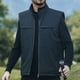 thumbnail image 1 of Ceisia Men's solid color warm hooded zipper cardigan sleeveless outerwear Gift, 1 of 5