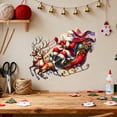thumbnail image 4 of Pegatina de Pared Divertida de Papá Noel y Reno (50 X 39 Cm) | Adhesivo Navideño de Pvc Impermeable para Ventana | Decoración Navideña Autoadhesiva para Casa, Oficina, Tienda o Fiesta, 4 of 6