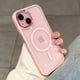 thumbnail image 4 of Funda magnética a prueba de golpes para iPhone, carcasa trasera dura de color rosa para iPhone 15, 14, 13, 12, 11 Pro Max, 15 Plus, 4 of 5