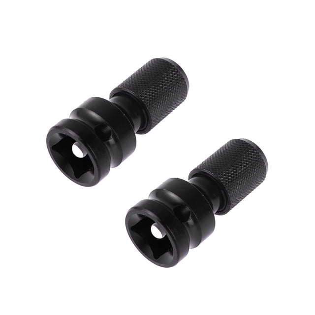 IFANLANDOR 2Pcs Impact Driver Adapter Steel Black Socket Adapter For Professionals And Home Users