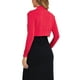 thumbnail image 3 of INSPIRAR CHIC Top Bolero Elegante para Mujeres con Mangas Largas Fruncidas y Abierto en la Parte Frontal, Cárdigan Corto XL Rojo, 3 of 6