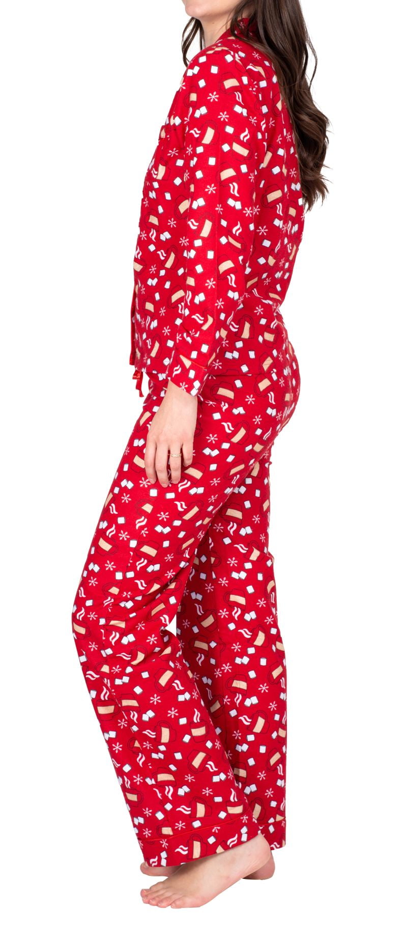 Blis Women's and Women's Plus Sleep Long Sleeve Pajama Pant Set