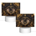 thumbnail image 2 of Hirioo Mystical Golden Eye for Rectangular Acrylic with Night Light Best Gifts for Lover Girl Mom, Valentine's Day Anniversary Birthday Wedding Present, 2 of 9
