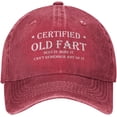 thumbnail image 1 of Funny Hat Certified Old Fart Hats for Men Baseball Graphic Cap, 1 of 7