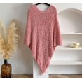 thumbnail image 4 of KuKuzhu Women's Pullover Cover Up Oversized Sweater Shawl Wraps Tassel Poncho Cape Knit Cardigan Wrap Shoulder Top Accessory, 4 of 6