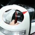 thumbnail image 4 of for Toyota Prado FJ150 2010-2021 Black Rearview Side Mirror Rain Eyebrow Trim, 4 of 4