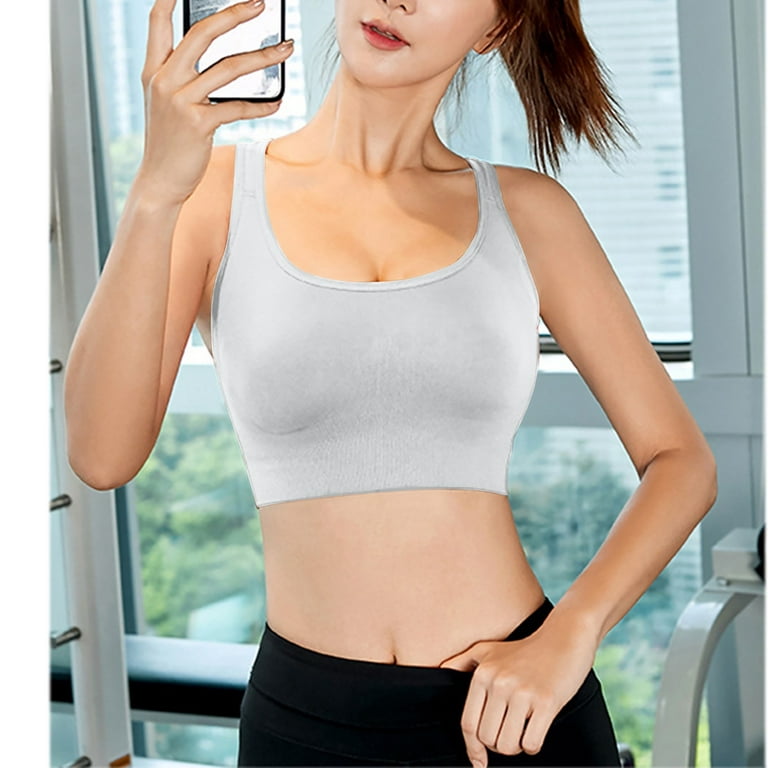 UoCefik Big Bust Sports Bra Women Racerback Wireless Bra for Women