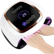 UV LED Nail Light, 168W Gel Polish with Auto Sensor/4 Timer Settings for Fingernails and Toenails