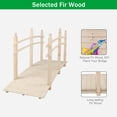 thumbnail image 6 of OverPatio 7.5' Wooden Bridge Arch Walkway Natural Color Anticorrosive, 6 of 7
