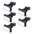 thumbnail image 4 of Botón de empuje para juegos 49x33 Rectángulo 12V Interruptor de botón iluminado LED con microswitch para arcade de video blanco 5 piezas, 4 of 5