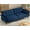 Blue, variant on COPIAE 89” Futon Sofa Bed with 2 Square Pillows, Convertible Sleeper Sofa with Adjustable Backrest& Armrests, Modern Loveseat Sleeper for Living Room