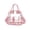 Red, variant on Stadium Approved Clear Crossbody Bag, Transparent PVC Handbag with Top Handle, See Through Clear Tote Purse Adjustable Shoulder Strap for Concert Sports Game Festival Work