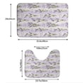 thumbnail image 3 of Xecao Lavender Flowers 2-Piece Vintage Seamless Anti-Skid Mat Set, featuring a stylish pattern for a safe and elegant toilet rug experience, 3 of 6
