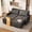 Dark gray-2 Pack, variant on 3 in 1 Convertible Sofa Bed,Asofer Modern Pull Out Couch SleeperBed with AdjustableBackrest,Loveseat Couch with Pockets for Apartment Office,Dark Gray