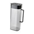 thumbnail image 4 of Jarra de agua con tapa, hervidor de agua fría, recipiente portátil para bebidas de 2 litros para uso doméstico, jarra con asa para restaurantes de beb Negro, 4 of 8