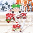thumbnail image 4 of 1/3 piezas de adornos colgantes de Navidad de madera pintados de colores para árbol de Navidad, adornos colgantes para fiestas en casa, regalo para niños, Año Nuevo 2022, 4 of 5