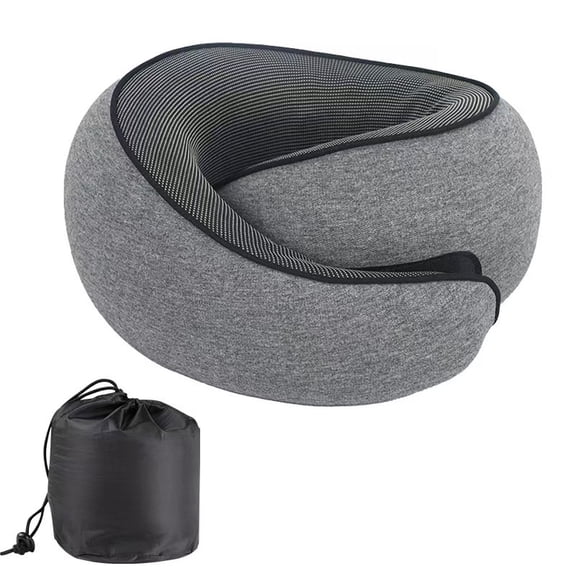 Memory Foam U-Shaped Travel Pillow, Portable Neck Support