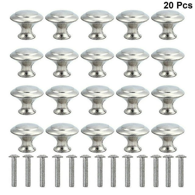 20 piezas perilla de puerta manijas de armario cajón cocina acero inoxidable