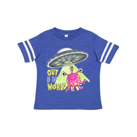 

Inktastic Out of this World- cute pink alien UFO Gift Toddler Boy or Toddler Girl T-Shirt